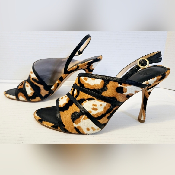 Louise et Cie Lo-Nabila3 Women's Cow hide/Leather Animal Print Heels - Picture 1 of 14